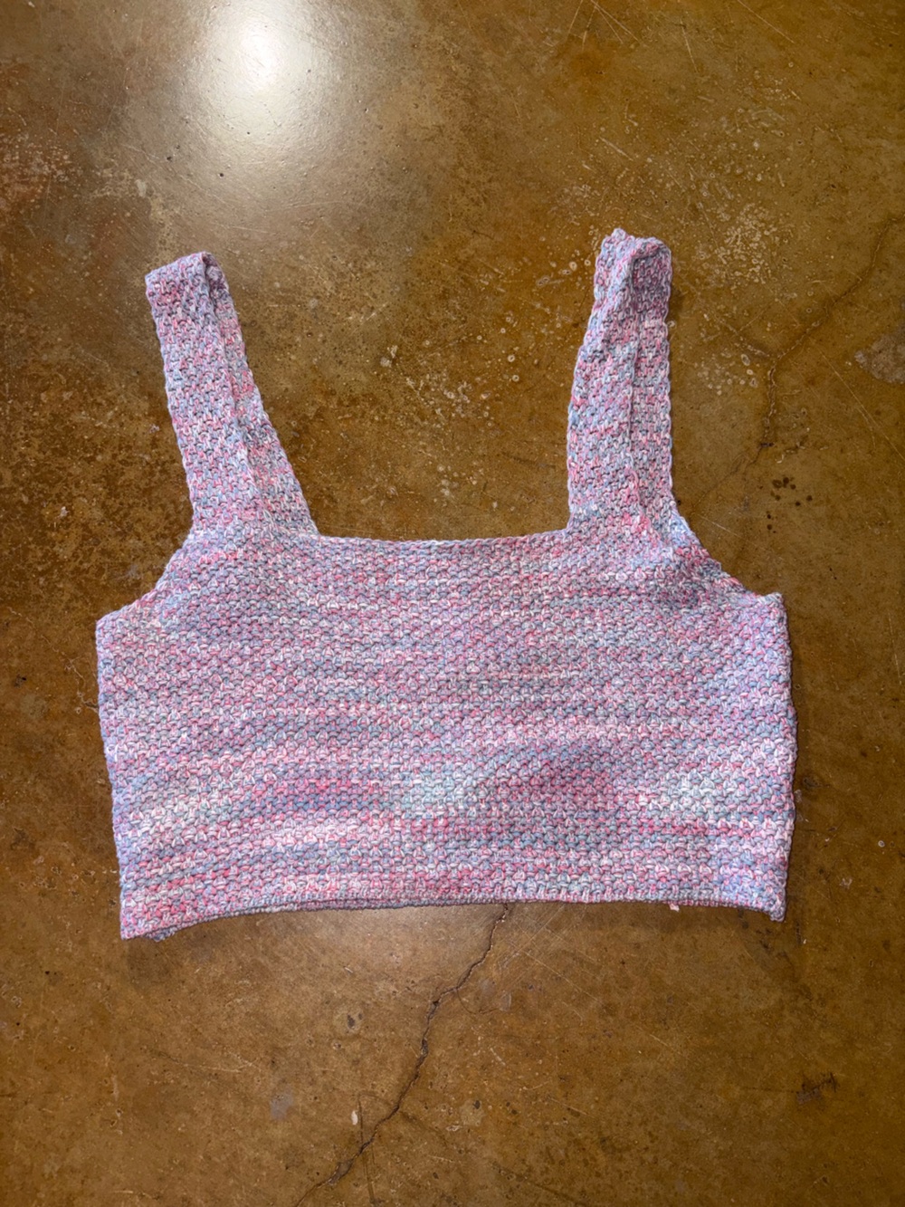 Forever 21 Pink Multi-Stripe Knit Tank